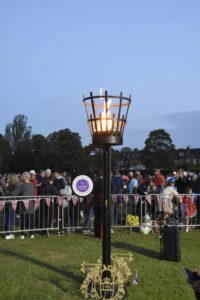 Grantham celebrates Platinum Jubilee with lighting the beacon