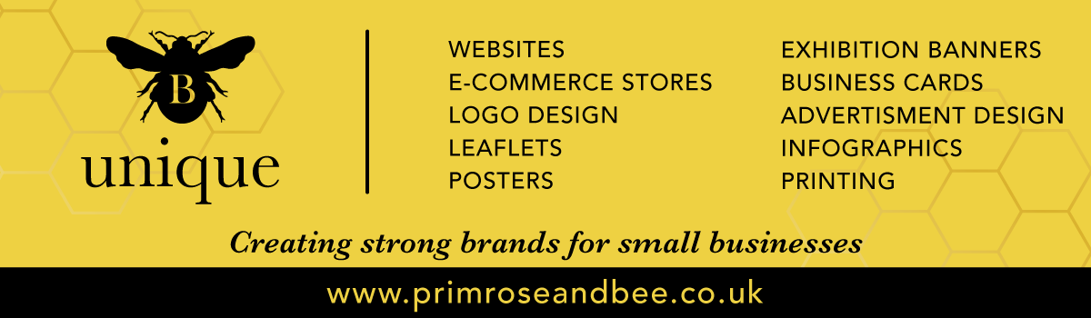 Primrose and Bee Graphic and website design Grantham