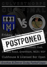 Grantham Cup Final called off