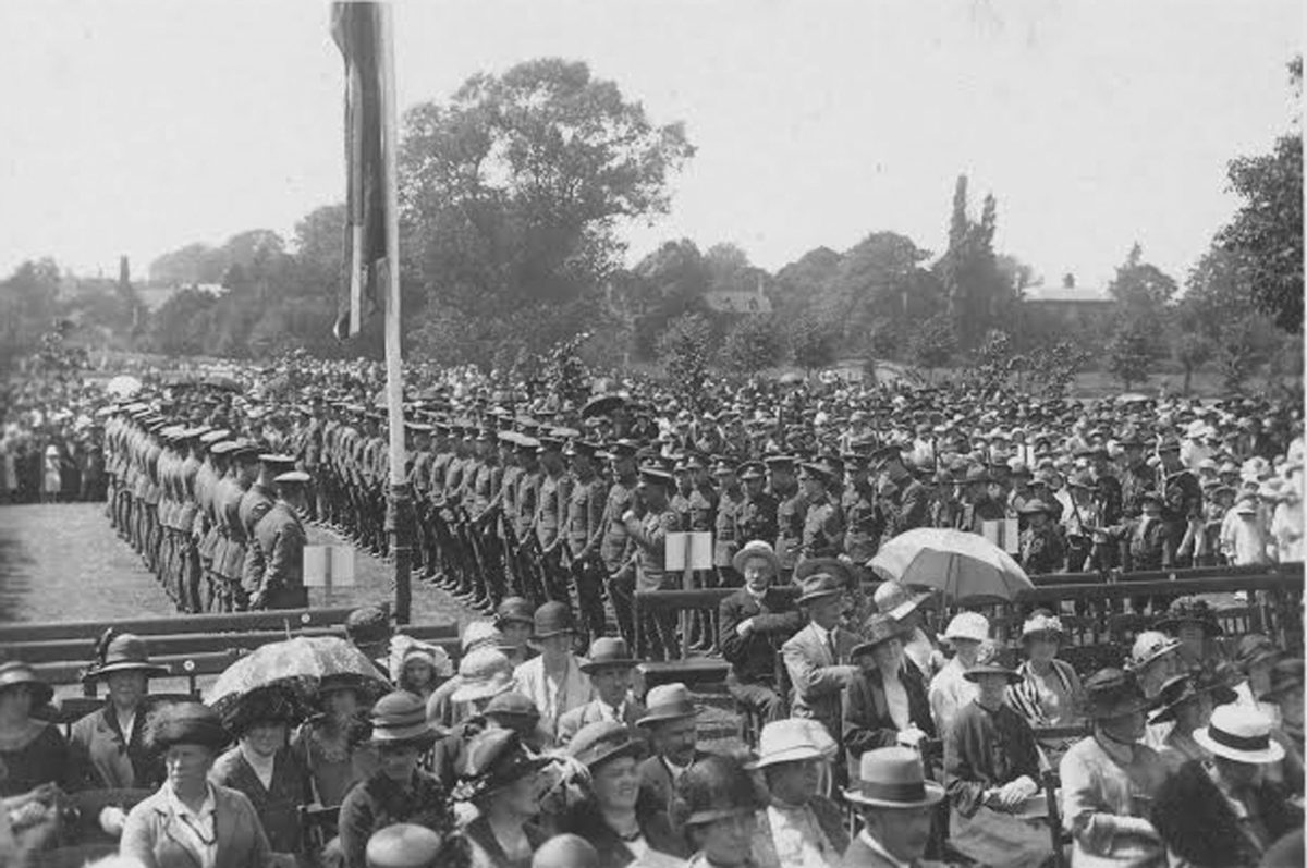 The opening of Wyndham Park
