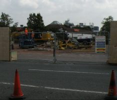 Demolition of former filling station